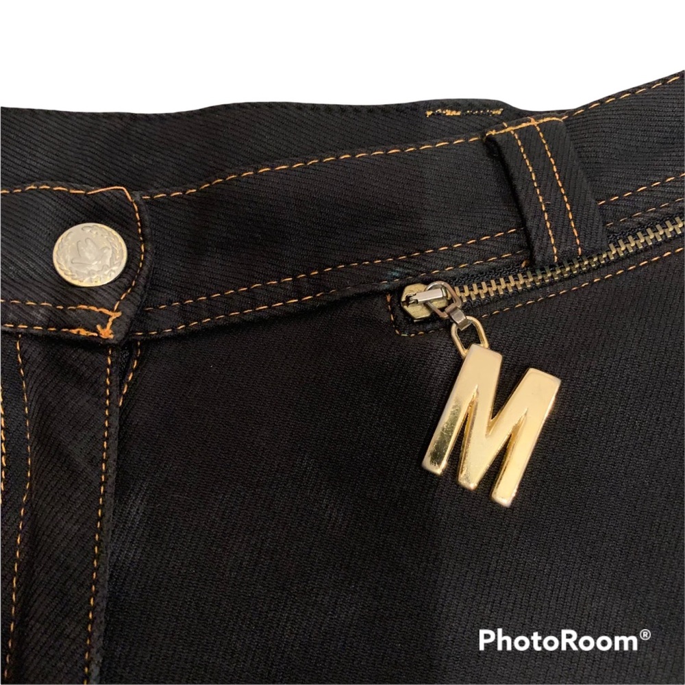 Moschino Vintage 1990s Skinny Rider’s Jeans. Made in Italy. Black.